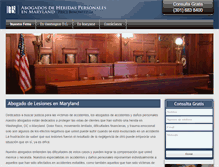 Tablet Screenshot of abogadodeheridaspersonales.net